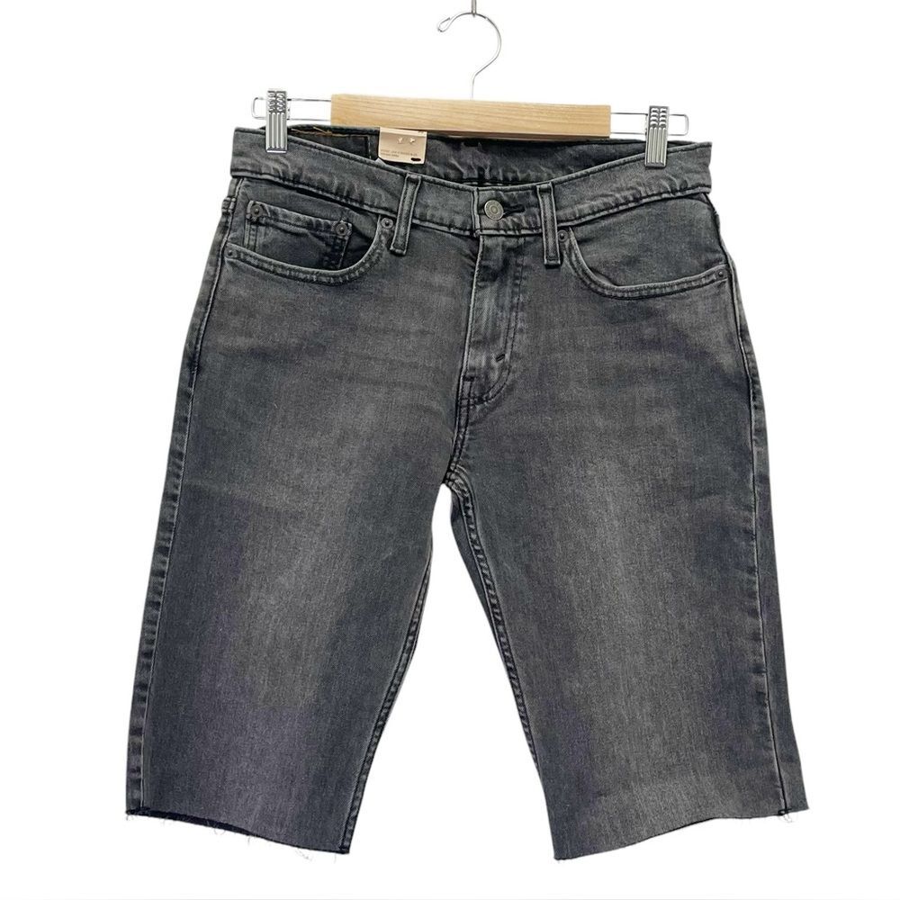 NWT Levi’s 514 Jean Shorts Men’s Size 30 Gray Cutoff Denim Stretch Jorts NEW